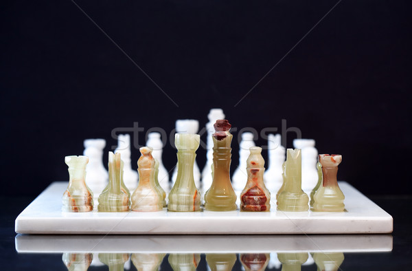 Chess Board On Dark Stock photo © cosma