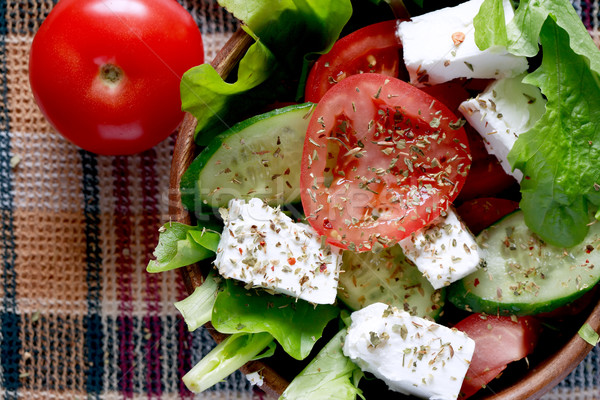 Salad With Feta Cheese Stock photo © cosma