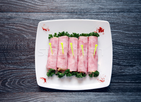 Meat Appetizer On Plate Stock photo © cosma