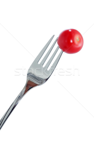 Stock photo: Cherry Tomato On Fork