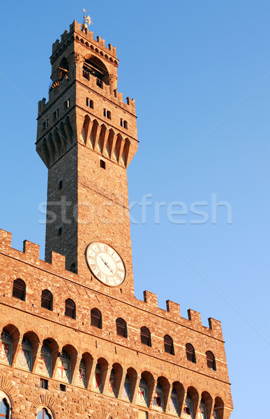 Palazzo Vecchio Clock Tower Stock photo © cosma