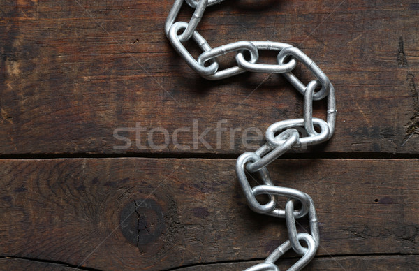 Chain On Wood Stock photo © cosma