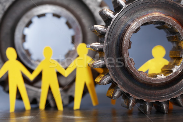People Between Gears Stock photo © cosma
