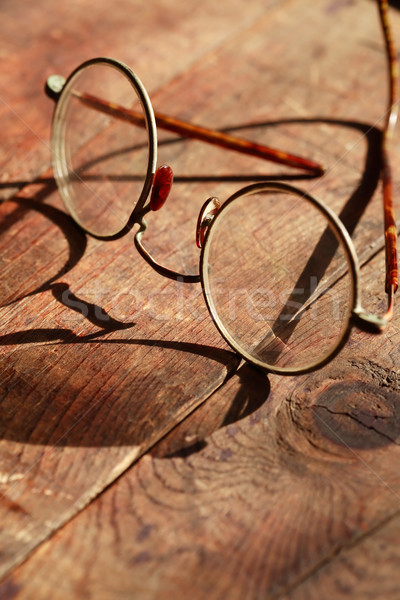 Edad gafas vintage primer plano agradable Foto stock © cosma