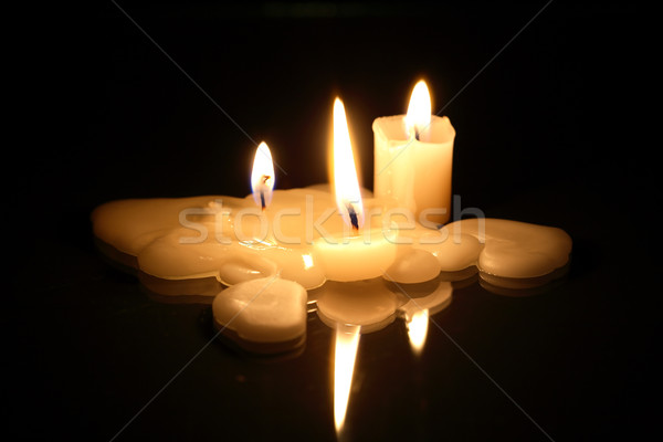 Candles On Dark Stock photo © cosma