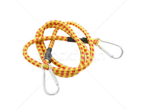 Stock photo: Elastic Rope On White