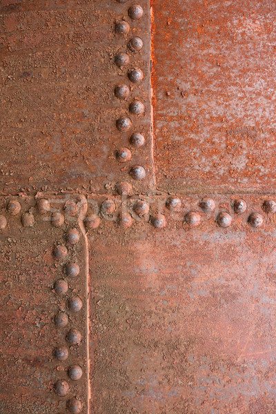 Metal primer plano edad Rusty textura industria Foto stock © cosma
