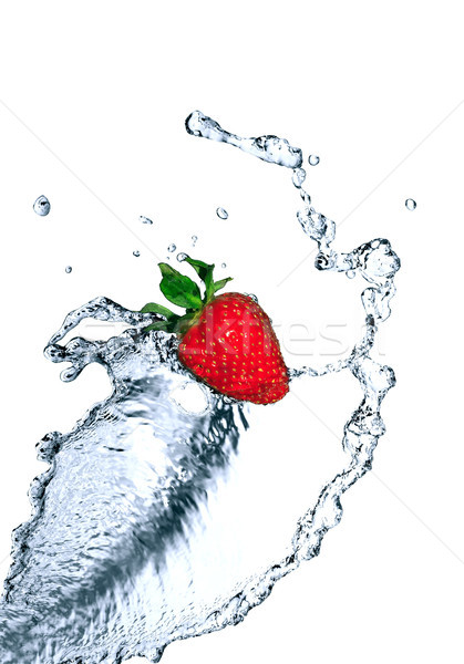 Strawberry In Water Stock photo © cosma