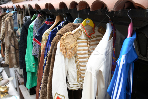 Jahrgang Kleidung Laden Neugier Laden unterschiedlich Stock foto © cosma