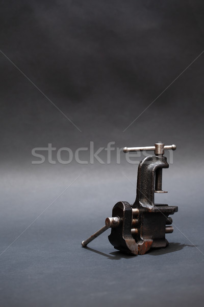 Old Vise On Dark Stock photo © cosma