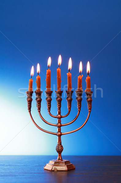 Traditional Jewish Menorah Stock photo © cosma