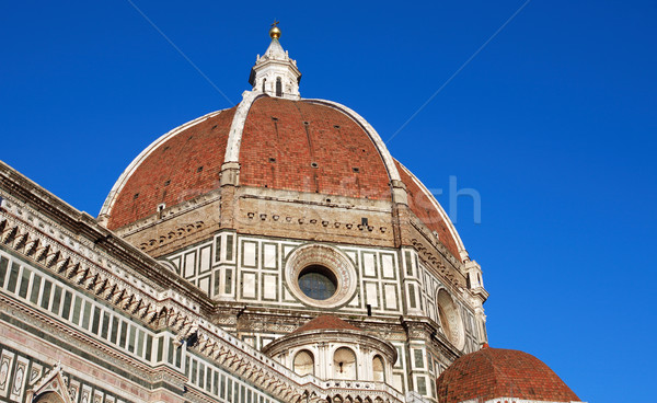 Mikulás katedrális kupola közelkép Florence Olaszország Stock fotó © cosma