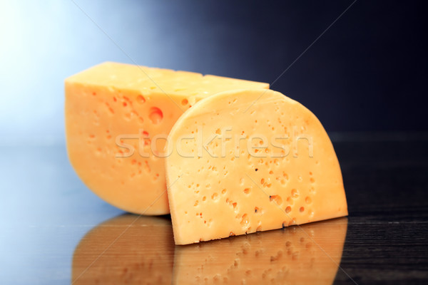 Cheese On Dark Stock photo © cosma