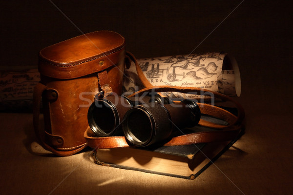 Stock photo: Old Binoculars