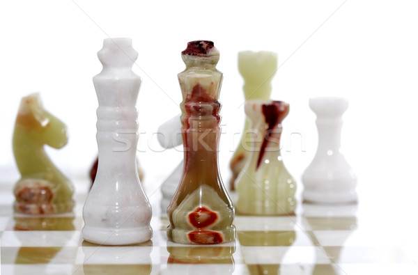 Stock photo: Chess Game On White