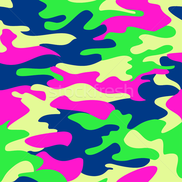 Camouflage pattern background seamless clothing print, repeatabl Stock photo © cosveta