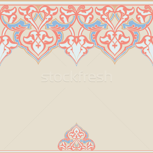 Vector ornate seamless border in Eastern style.  Stock photo © cosveta