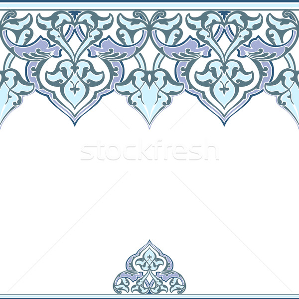 Vector ornate seamless border in Eastern style.  Stock photo © cosveta