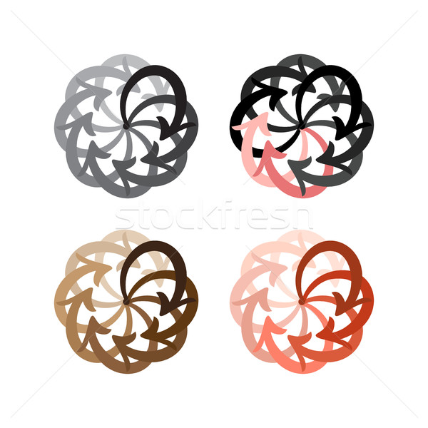 Vetor conjunto colorido círculo diagrama Foto stock © cosveta