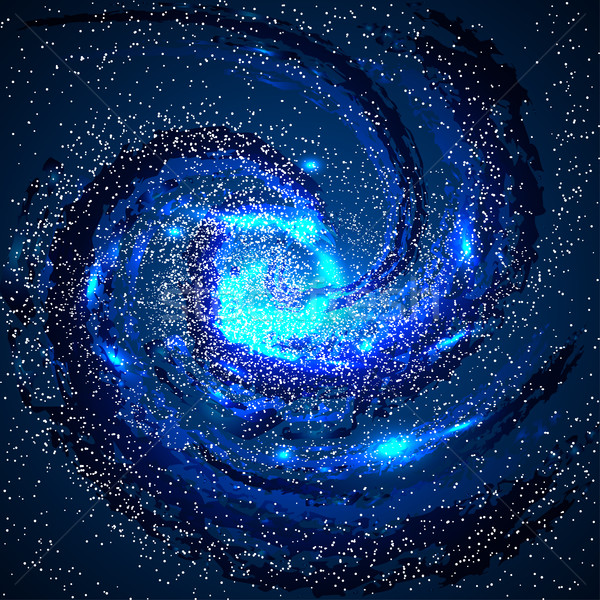 Image of galaxies, nebulae, cosmos, and effect tunnel spiral gal Stock photo © cosveta