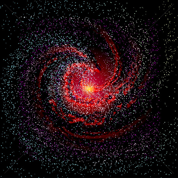 Görüntü galaksiler etki tünel spiral galaksi Stok fotoğraf © cosveta