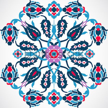 Arabesque vintage damask floral decoration lace print for design Stock photo © cosveta