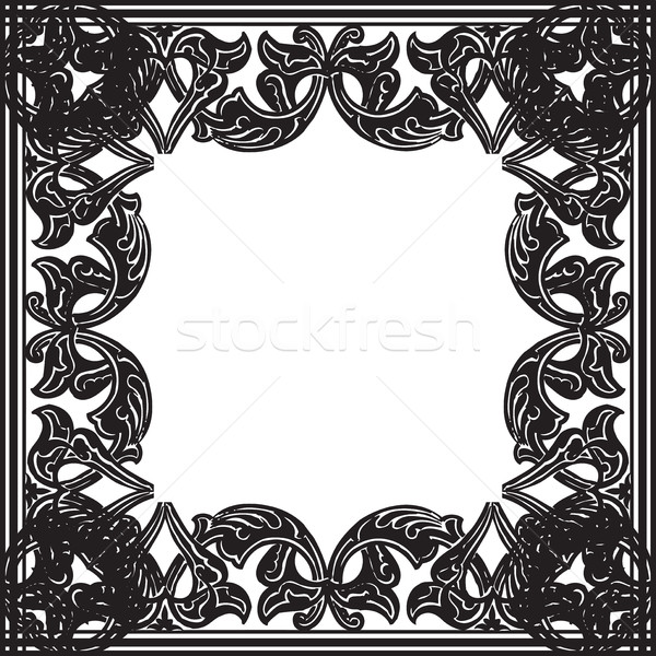 Vector ornate frame in Eastern style Stock photo © cosveta