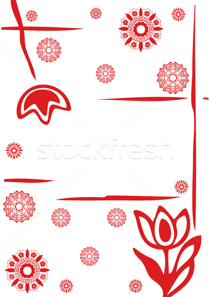 Foto stock: Flores · invierno · silueta · alegre