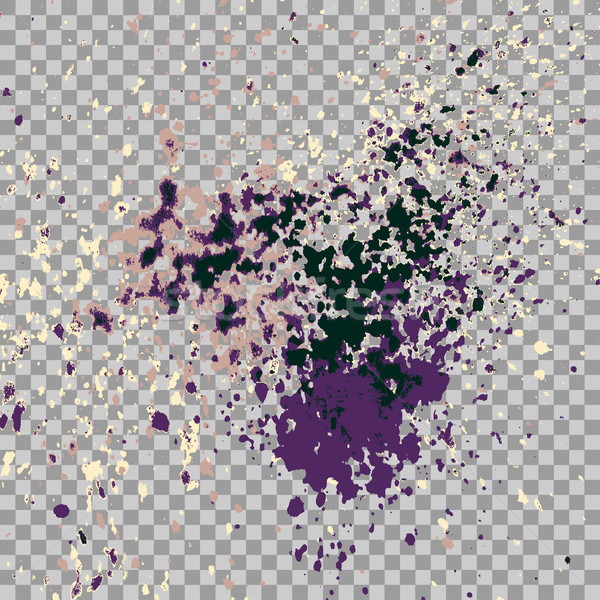 Colorful explosion of paint splatter. Isolated on transparent gr Stock photo © cosveta