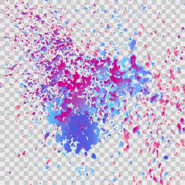 Colorful explosion of paint splatter. Isolated on transparent gr Stock photo © cosveta