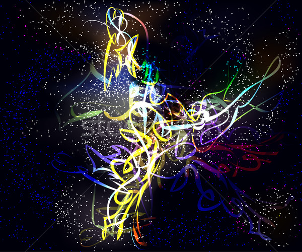 Galaxie sticlos valuri futuristic virtual tehnologie Imagine de stoc © cosveta