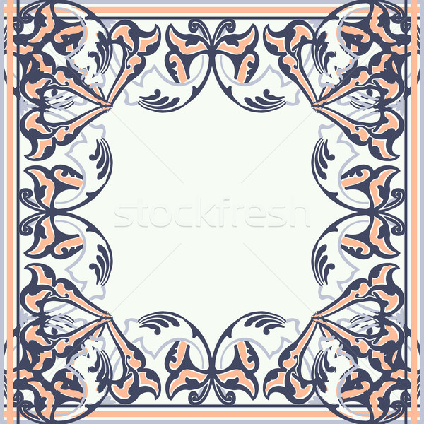 Vector ornate frame in Eastern style. Stock photo © cosveta