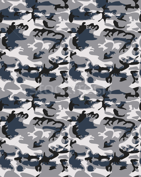 Stock photo: Camouflage pattern background seamless vector illustration. Clas