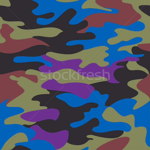Camouflage pattern background seamless clothing print, repeatabl Stock photo © cosveta