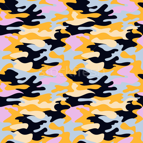 Camouflage pattern background seamless clothing print, repeatabl Stock photo © cosveta