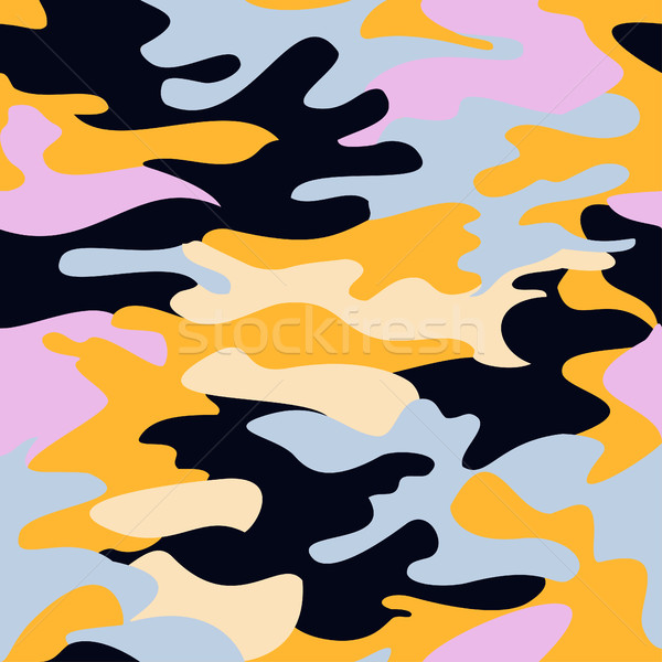 Stockfoto: Camouflage · patroon · naadloos · kleding · print