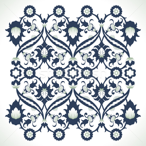 Stock photo: Arabesque vintage ornate border elegant floral decoration print 