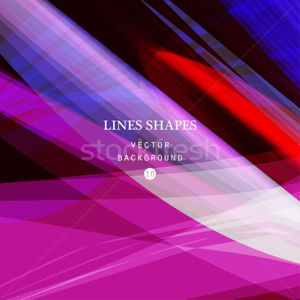 Stock photo: Bright colorful modern striped abstract background vector. Purpl