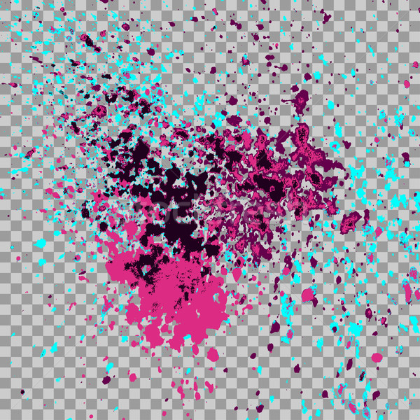Colorato esplosione vernice splatter isolato trasparente Foto d'archivio © cosveta