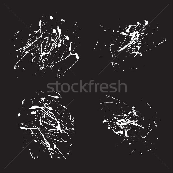 Vektör sıçramak boya soyut siyah ayarlamak Stok fotoğraf © cosveta