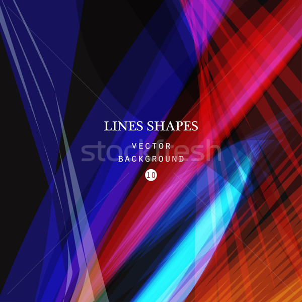 Heldere kleurrijk moderne gestreept abstract vector Stockfoto © cosveta