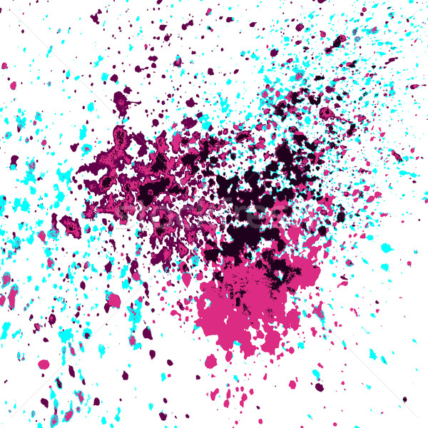 Kolorowy akryl farby splatter błyszczący biały Zdjęcia stock © cosveta