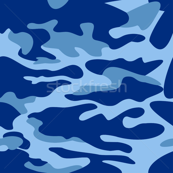 Stock photo: Camouflage pattern background seamless vector illustration. Clas