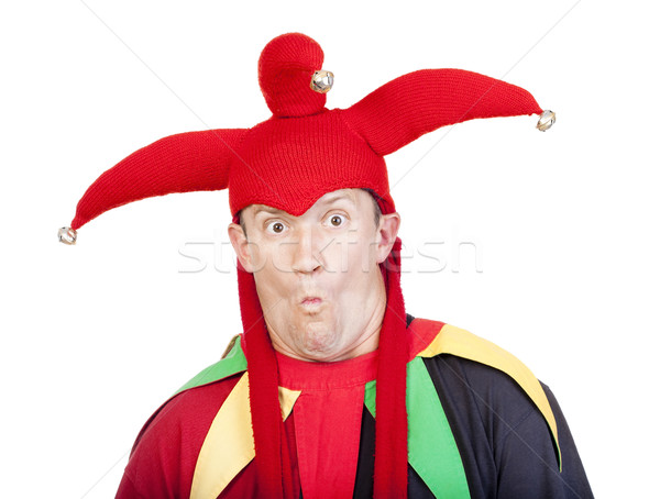 Portré szórakoztat alkat tipikus jelmez férfi Stock fotó © courtyardpix