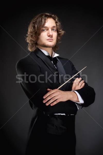 Portrait of a Young Conductor. Stock photo © courtyardpix