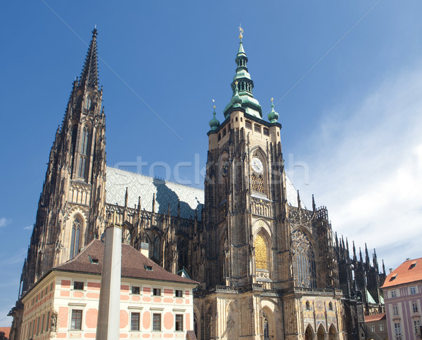 prague - st. vitus cathedral Stock photo © courtyardpix