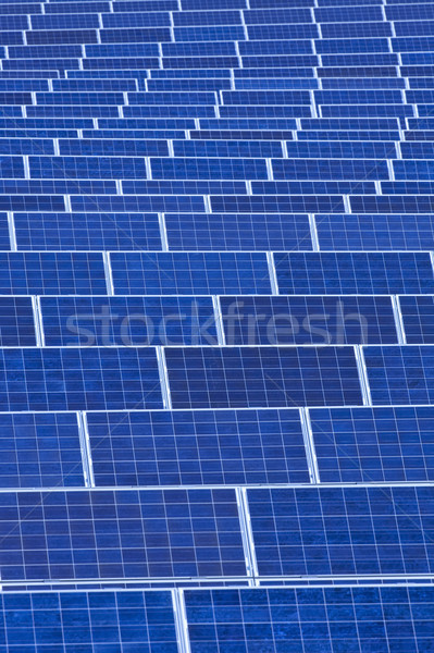 Güneş panelleri Çek Cumhuriyeti güneş ışığı istasyon güneş Stok fotoğraf © courtyardpix