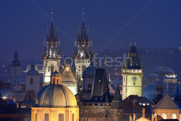 Zdjęcia stock: Czechy · Praha · starówka · niebo · budynku · kościoła