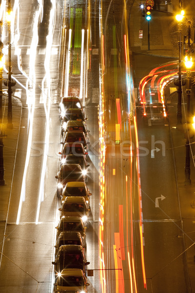 prague -traffic on bridge Stock photo © courtyardpix