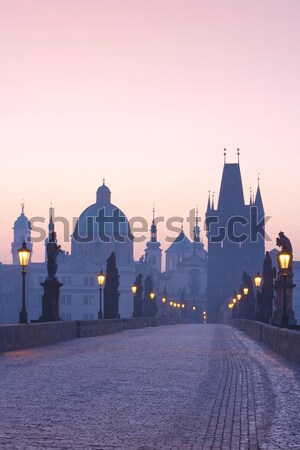 Foto stock: Puente · barrio · antiguo · vista · belleza · espacio